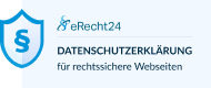 eRecht24 Siegel Datenschutzerklärung für rechtssichere Webseiten.