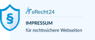 eRecht24 Siegel Impressum für rechtssichere Webseiten.